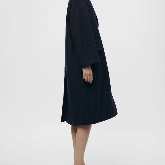Nwt Zara Oversized Wool Blend Coat - Picture 4 of 13